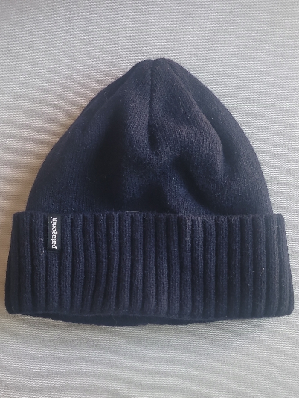 Patagonia Navy Ribbed Cuff Beanie